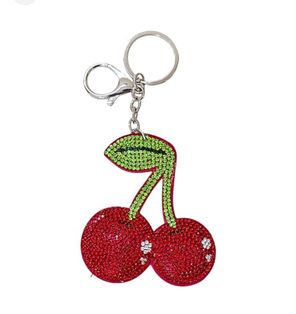 Cherry Rhinestone Keychain Accessorinetic