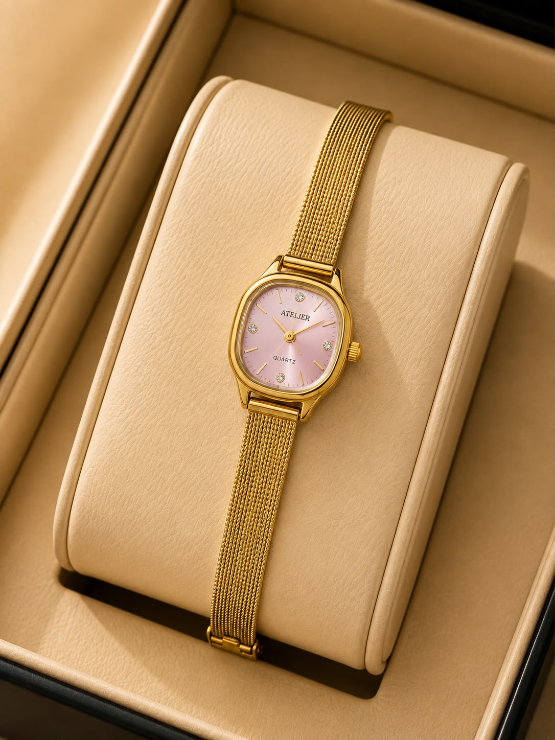 Celeste Mesh Gold Watch