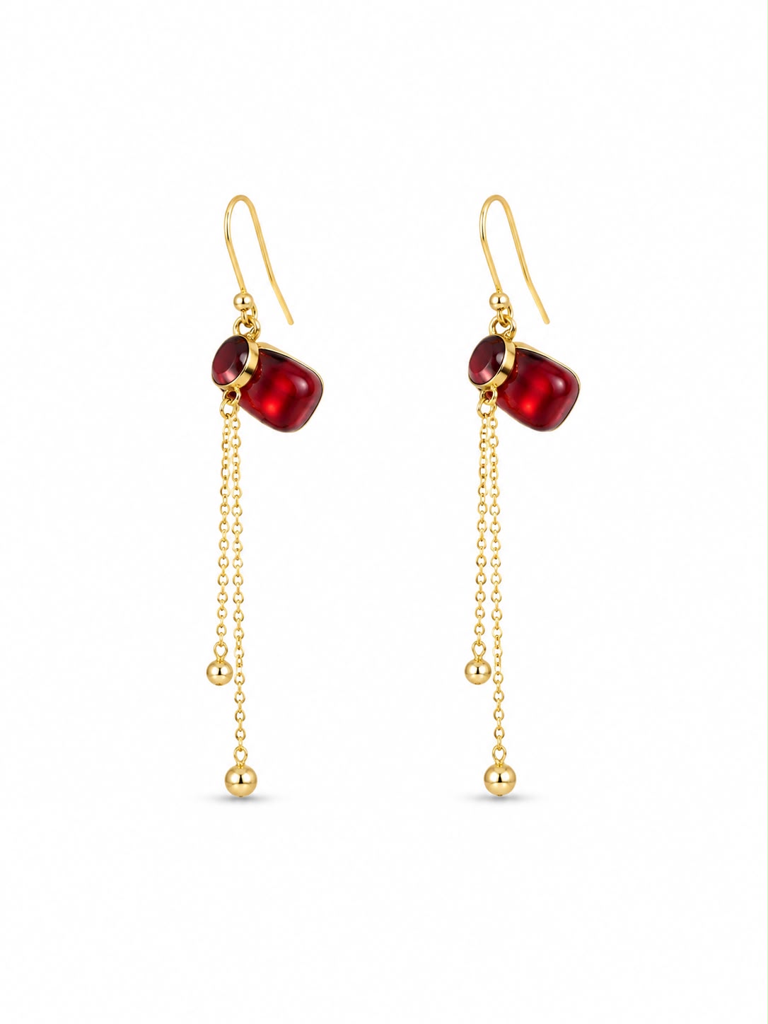 Ruby Cascade Earrings