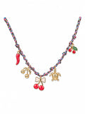 Cherry & Turtle Charm Necklace