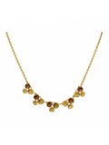 Golden Trio Flower Necklace