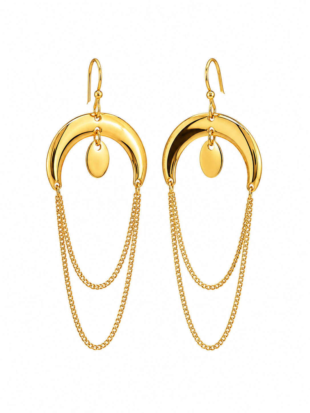 Celestial Chain Drop Earrings