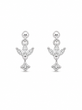 Floral Sparkle Drop Studs