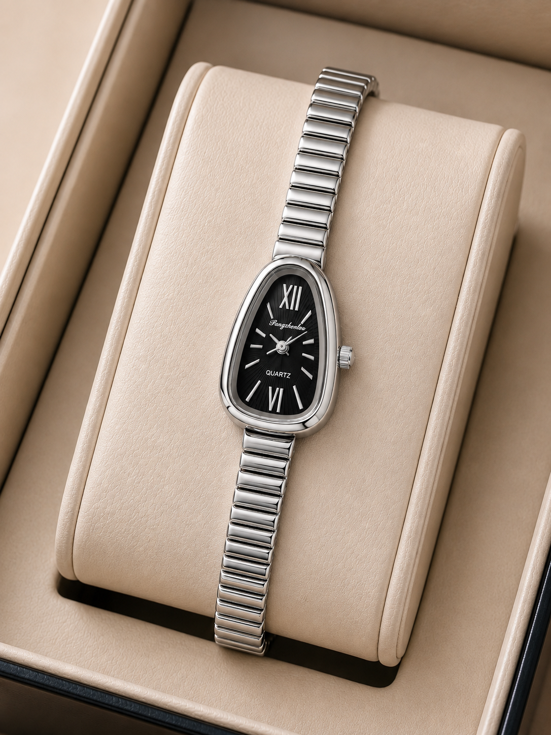 Luna Luxe Oval Watch – Gold
