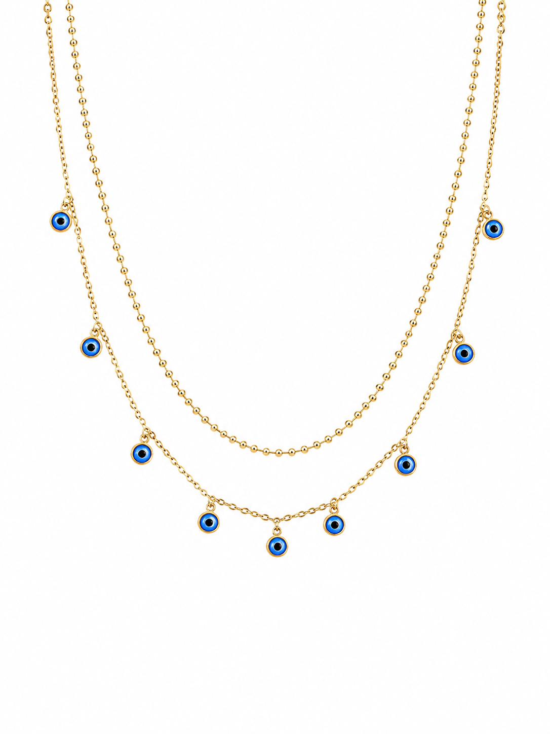 Evil Eye Layered Necklace
