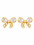 Bow Pearl Studs