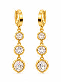 Triple Sparkle Drop Earrings