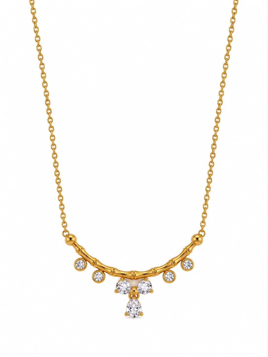Dainty Crystal Drop Necklace