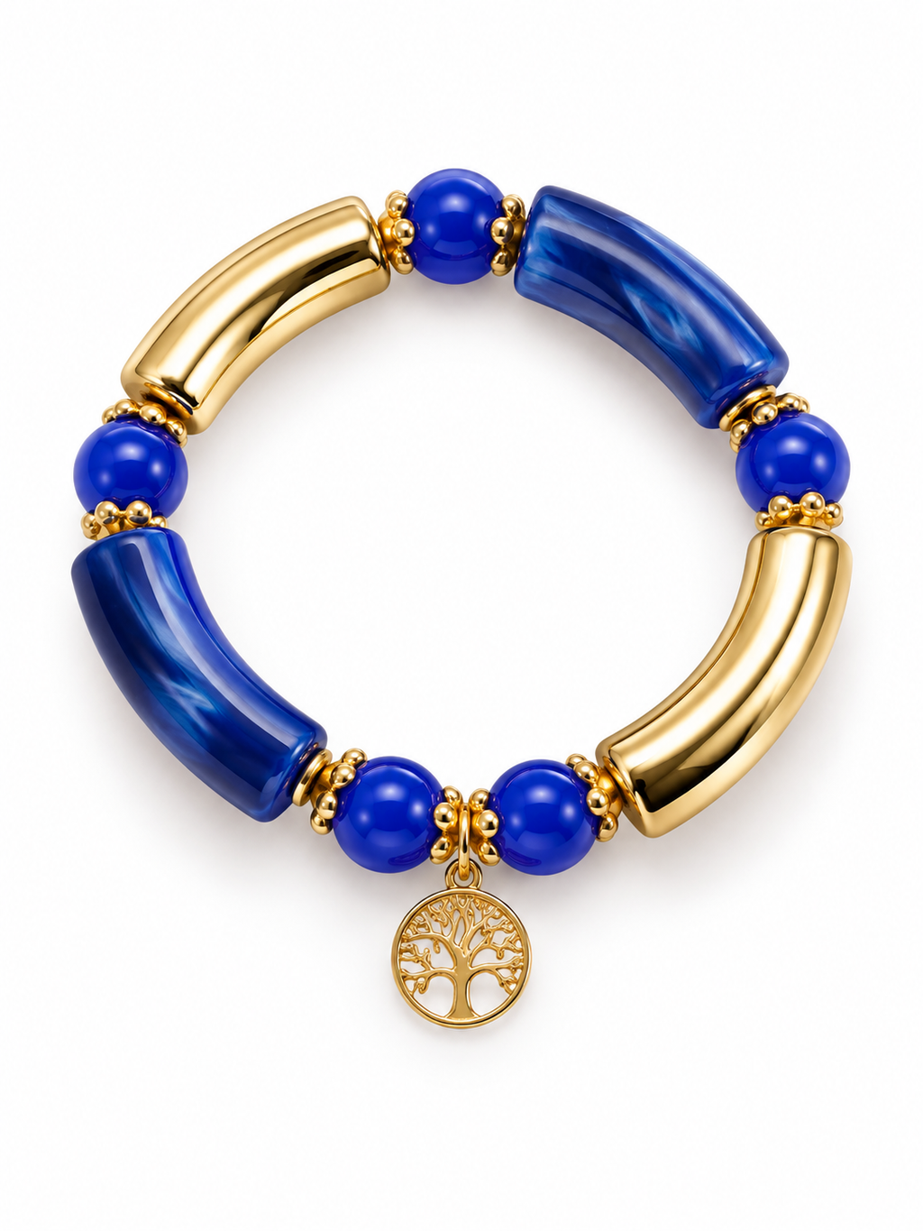 Blue resin bangle
