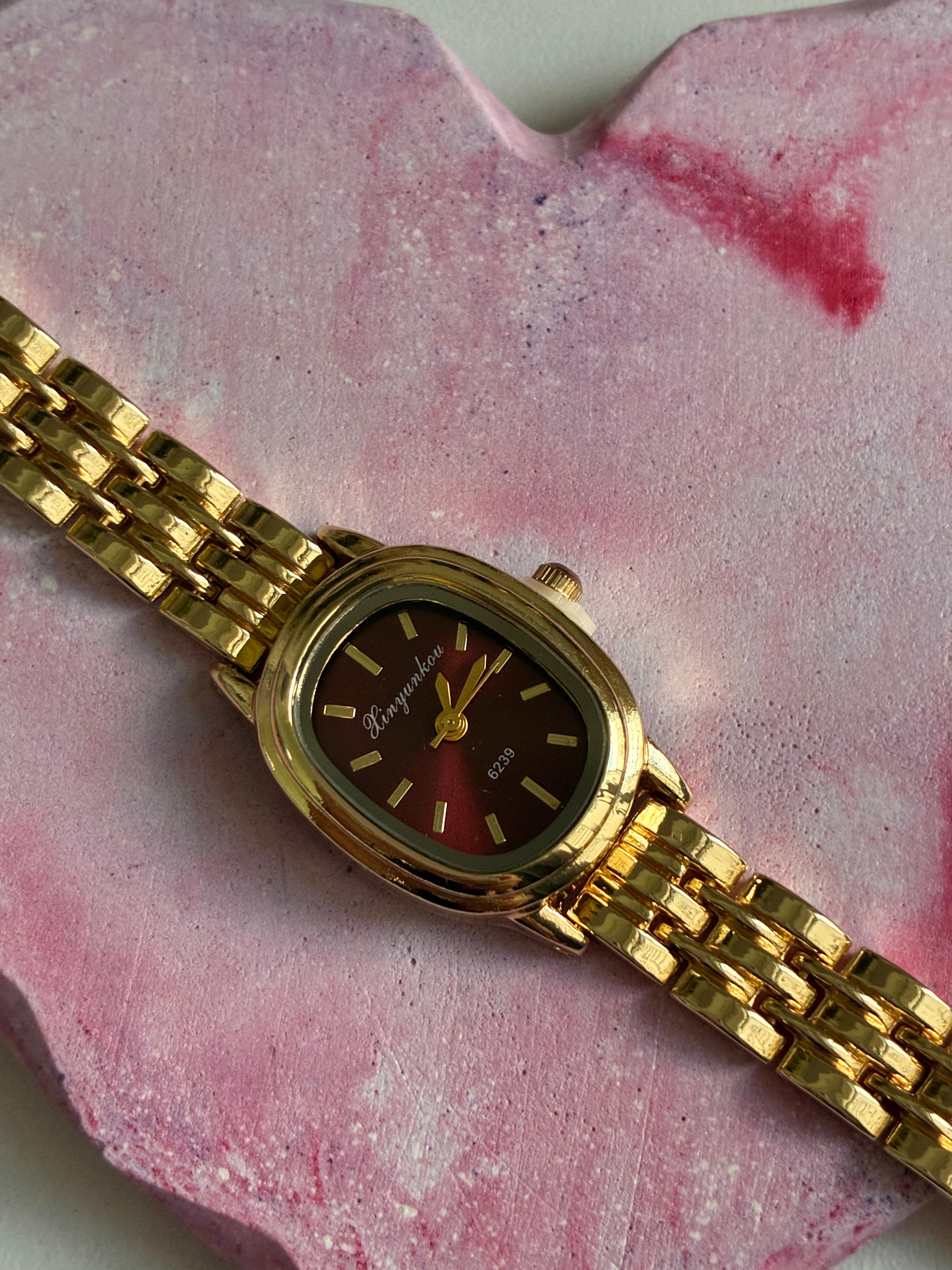 Ruby Glow Classic Watch