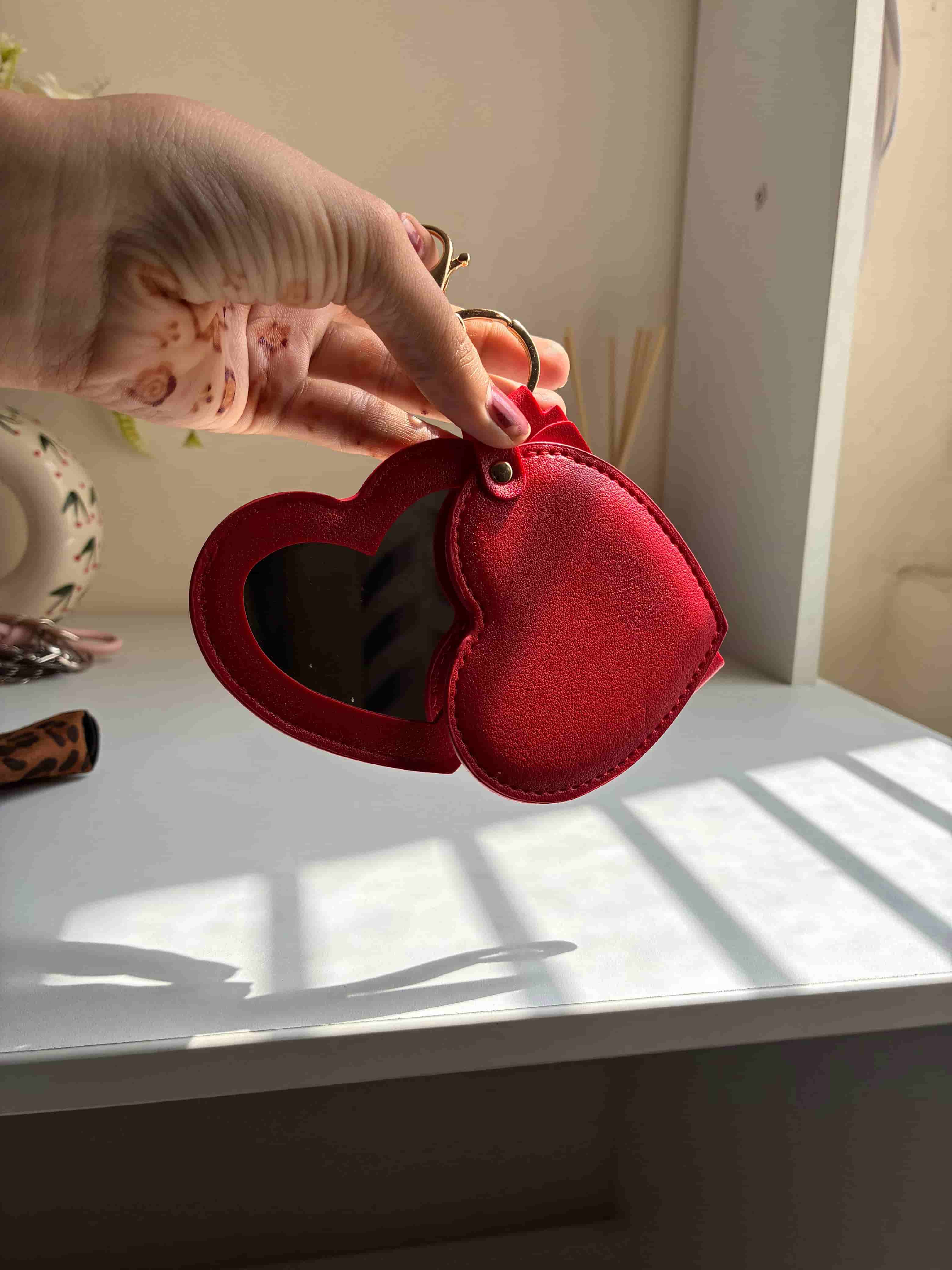 Heart Mirror Charm Keychain/ Bag charm