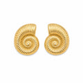 Golden Spiral Shell Studs Accessorinetic