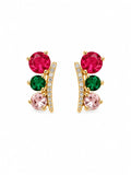 Aurora Bloom Crystal Stud Earrings Accessorinetic
