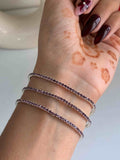 Purple Stretchable Tennis bracelet ( Single Piece)