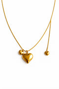 Amour double heart necklace