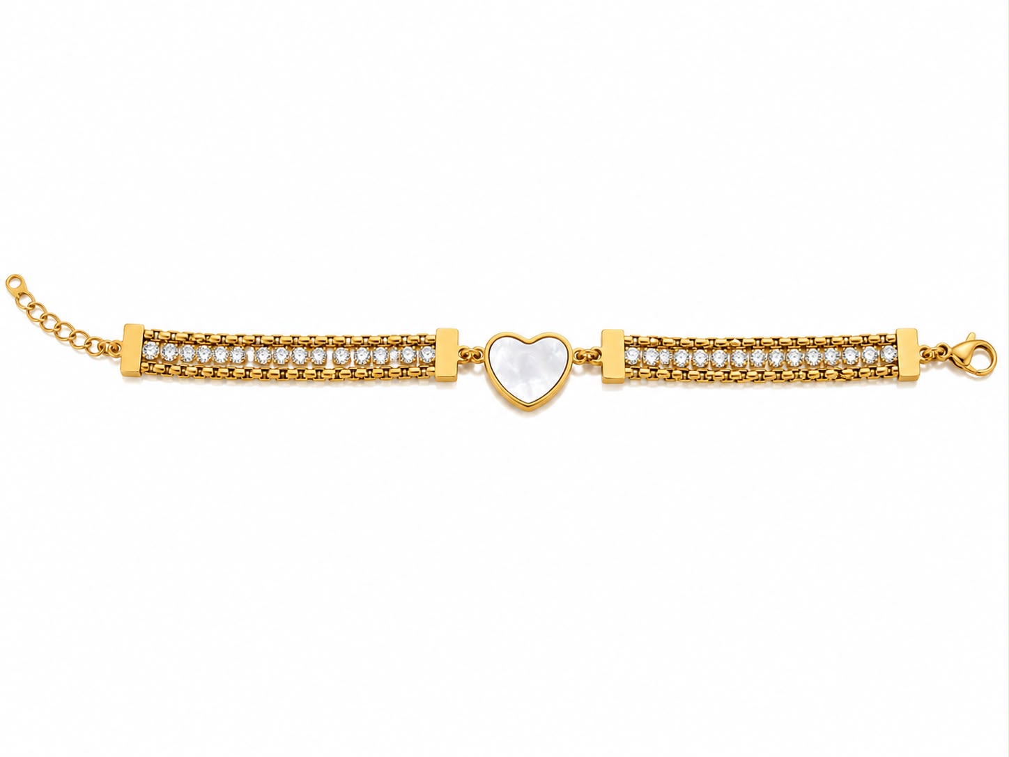 Pearl Heart Luxe Bracelet