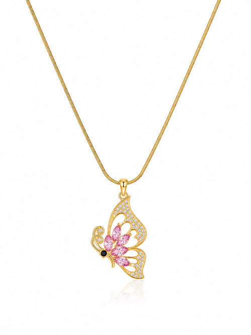 Blush Wings Butterfly Necklace Accessorinetic