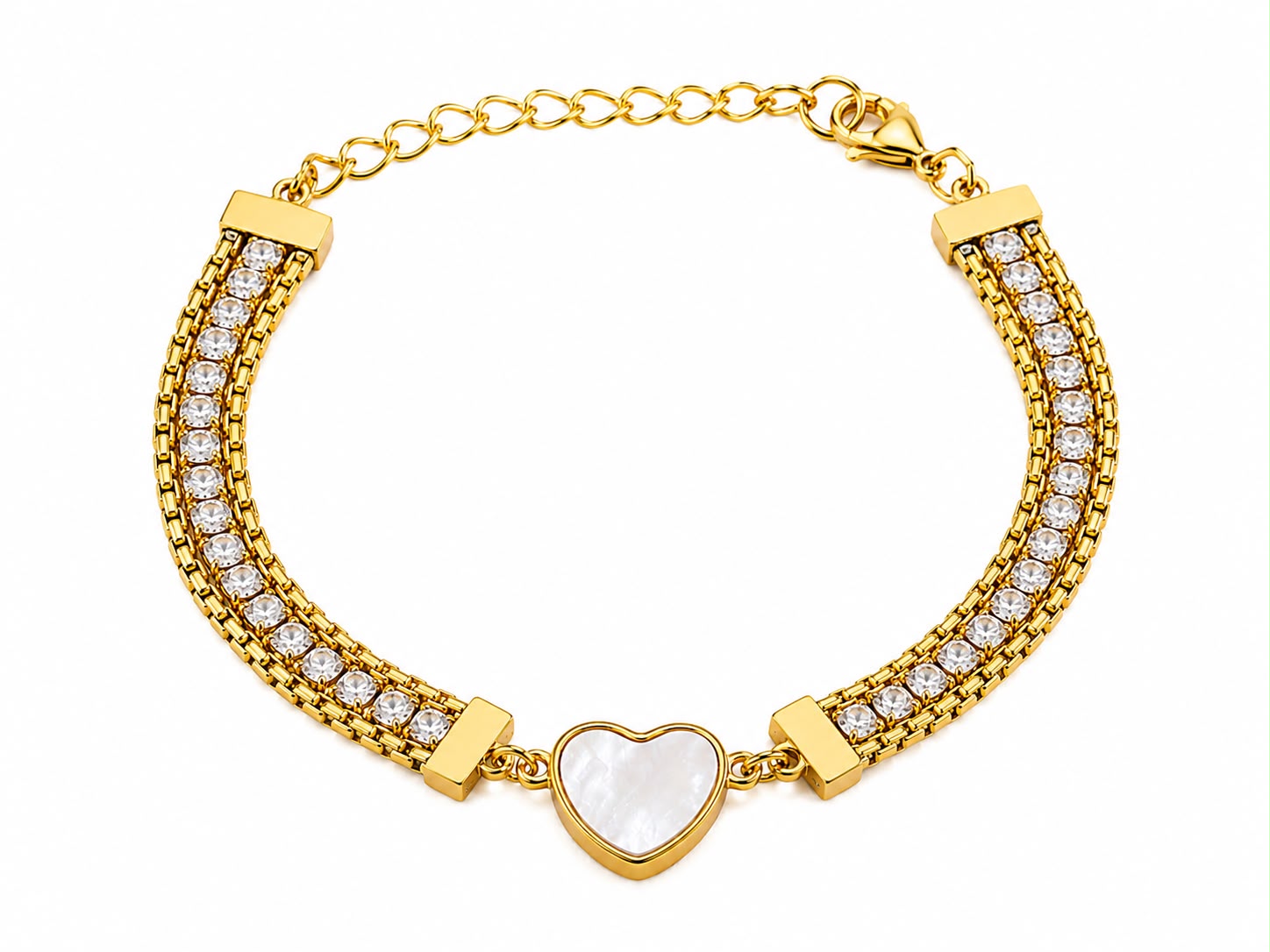 Pearl Heart Luxe Bracelet