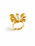 Pearl Blossom Adjustable Ring Accessorinetic