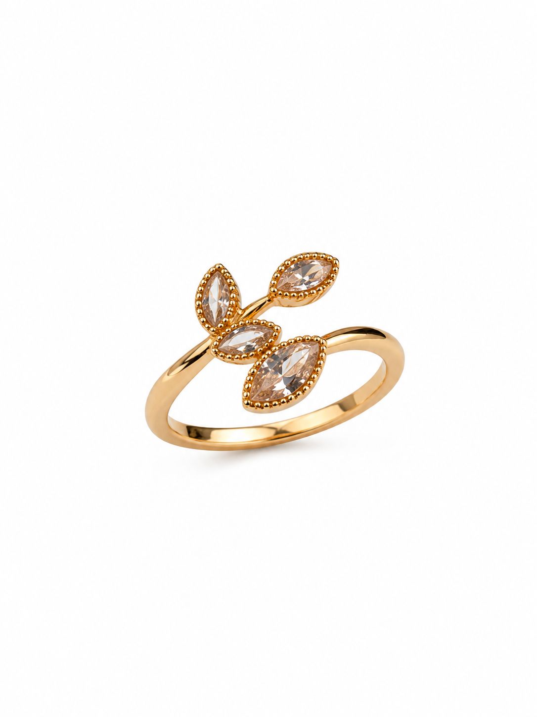 Golden Leaf Ring