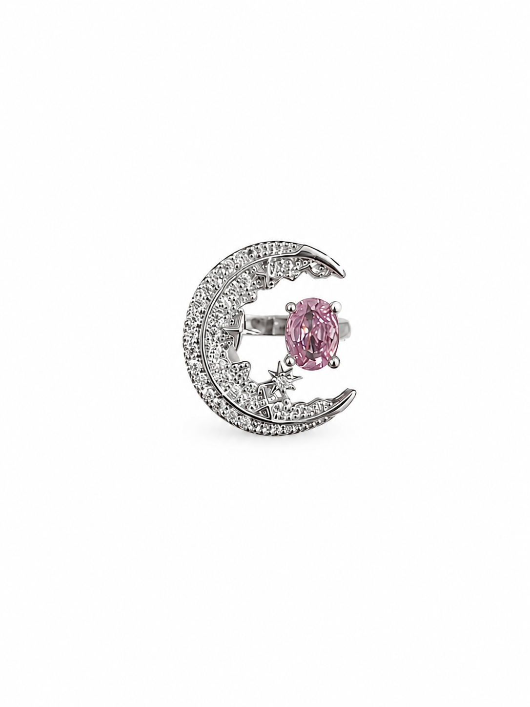 Celestial Moon Adjustable Ring