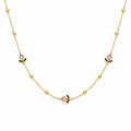 Pink Tulip Minimal Necklace Accessorinetic