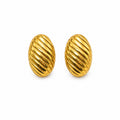 Golden Ripple Studs Accessorinetic