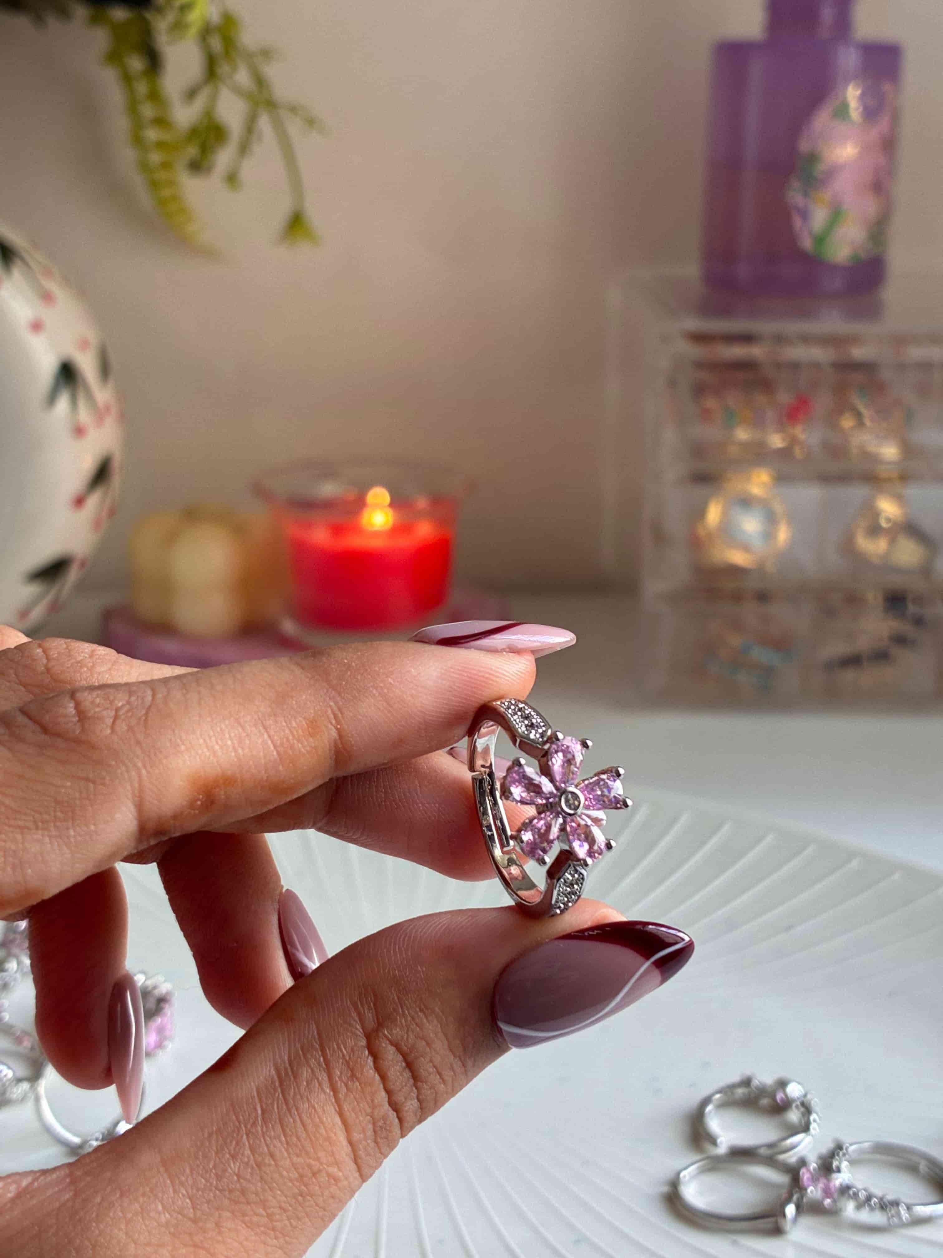 Pink Blossom Adjustable Ring 🌸