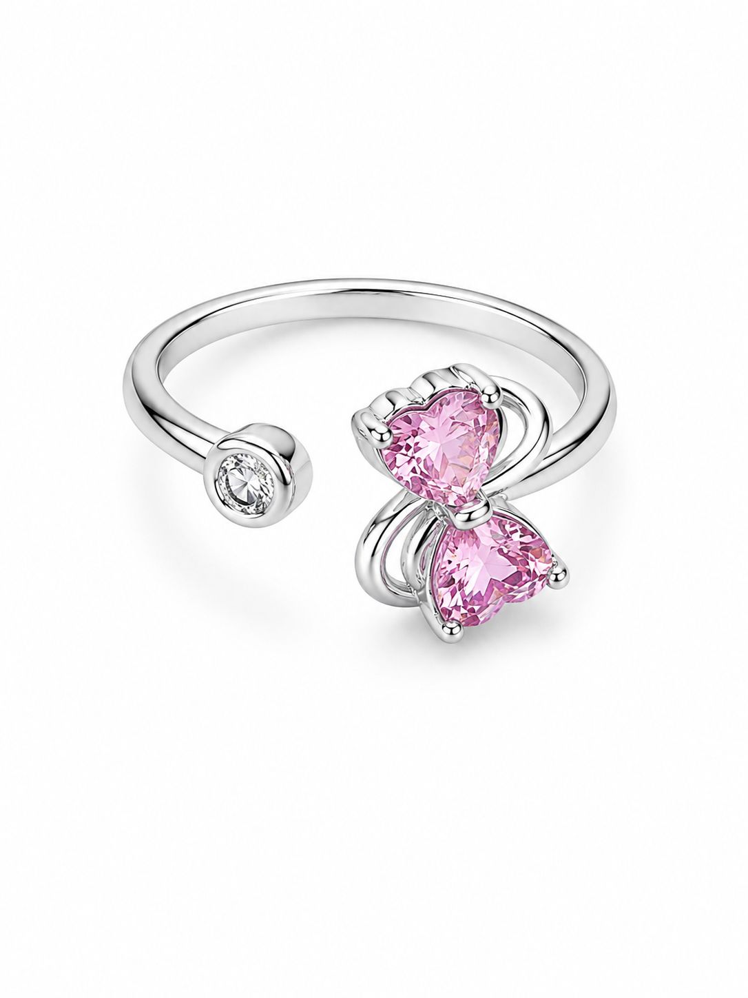 Pink Flutter Adjustable Ring