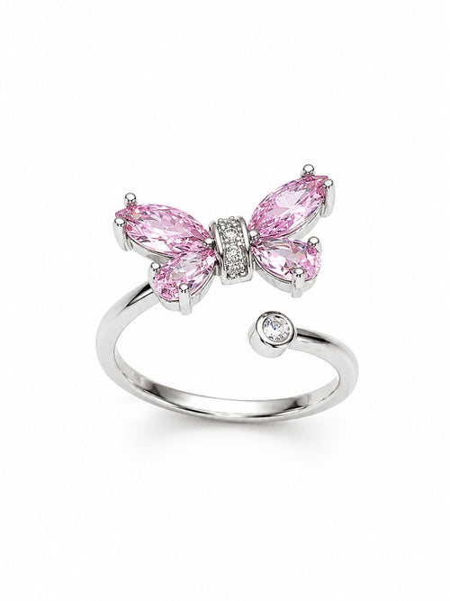 Blush Butterfly Adjustable Ring Accessorinetic