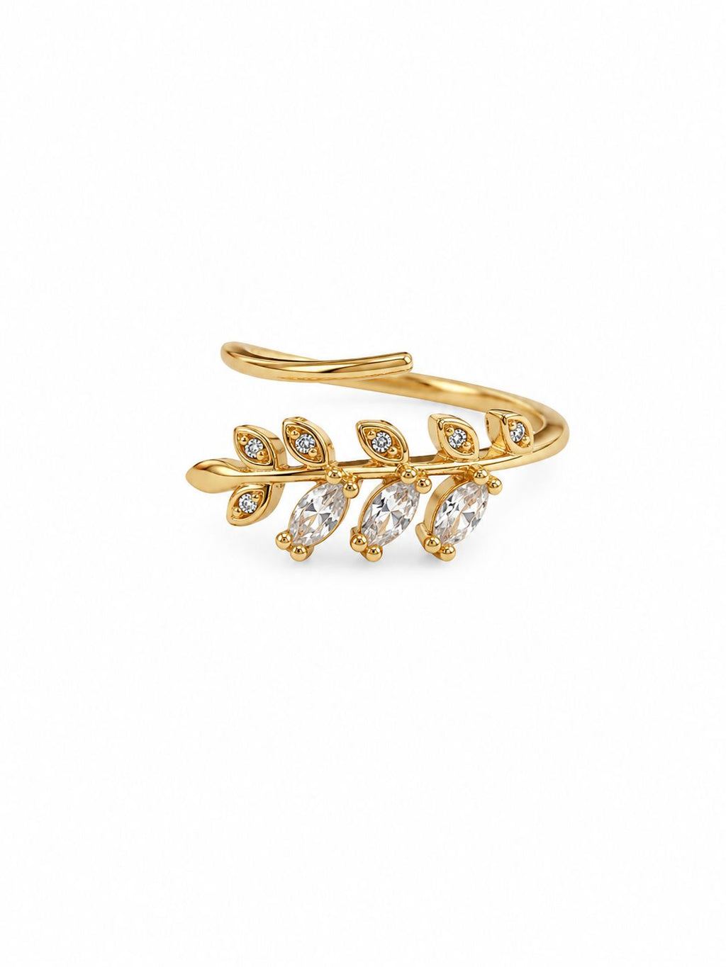 Golden Vine Adjustable Ring