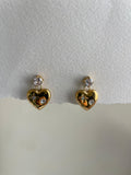 Amora Heart Drop Earrings