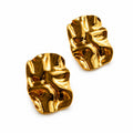 Molten Gold Statement Earrings