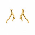 Sculptural Branch Stud Earrings