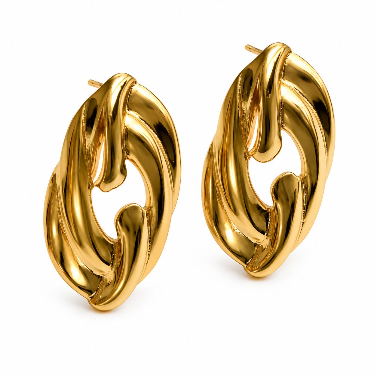 Aurora Twist Statement Earrings