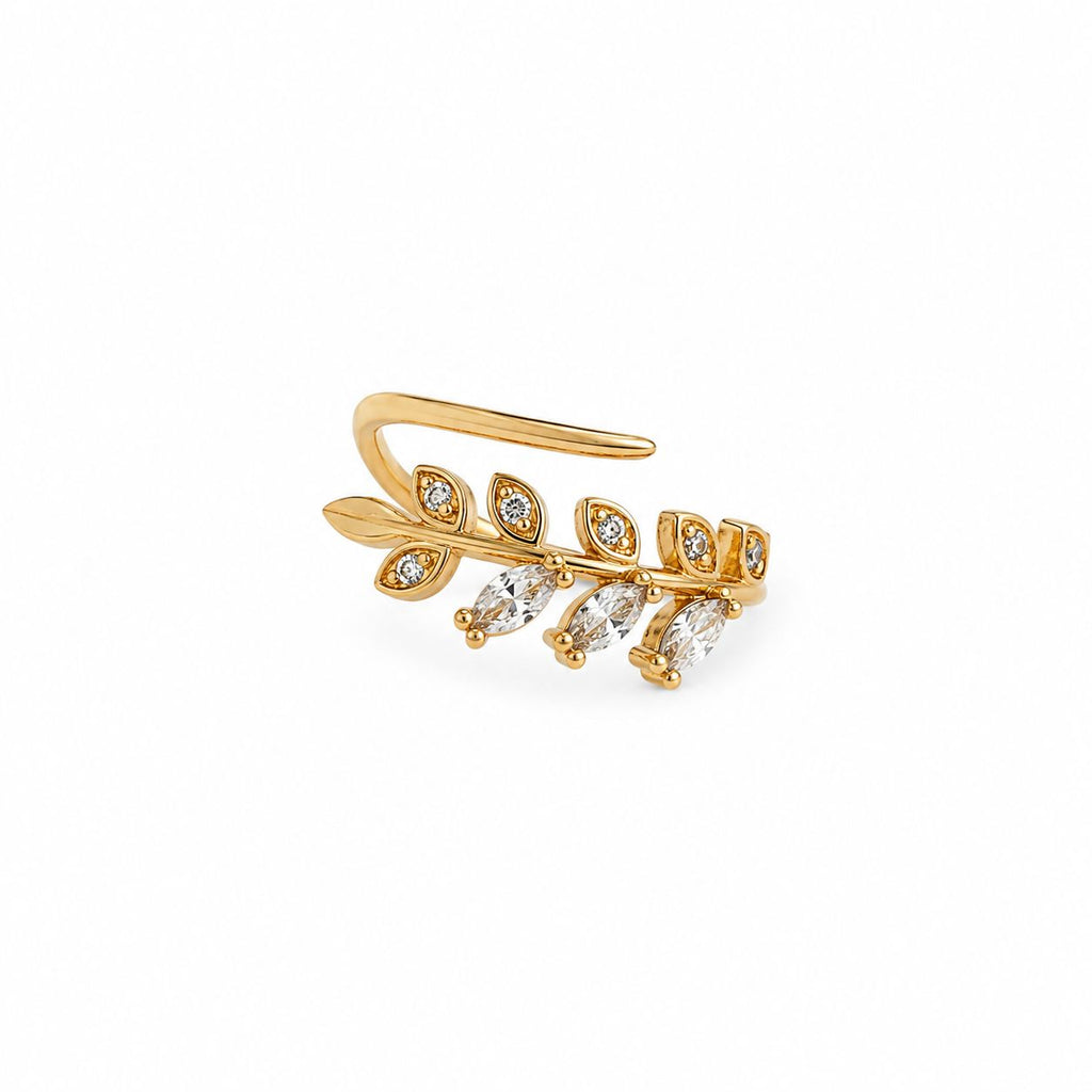 Golden Vine Adjustable Ring