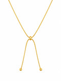 Golden Knot Lariat Necklace