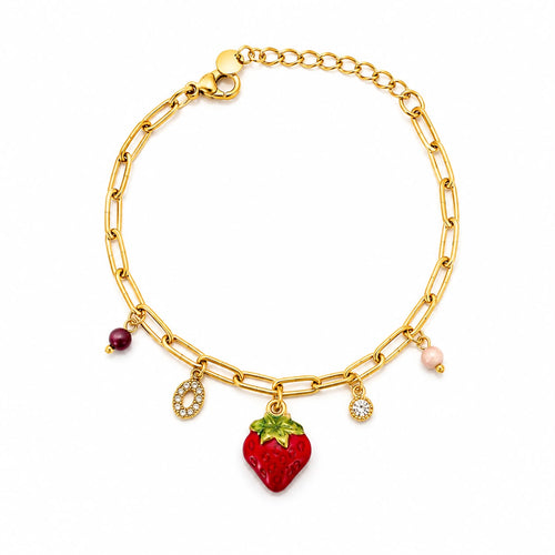 Berry Bliss Charm Bracelet Accessorinetic