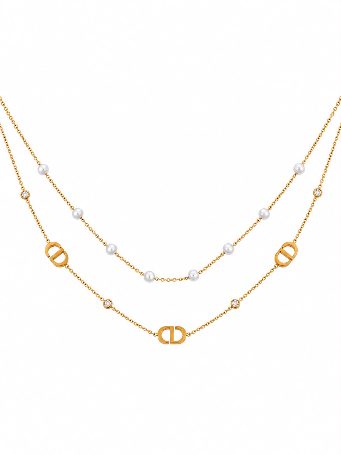 Pearl Luxe Double Layer Necklace