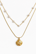 Golden Tide Shell Necklace