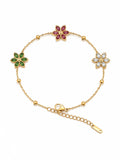Floral Charm Bracelet ✨
