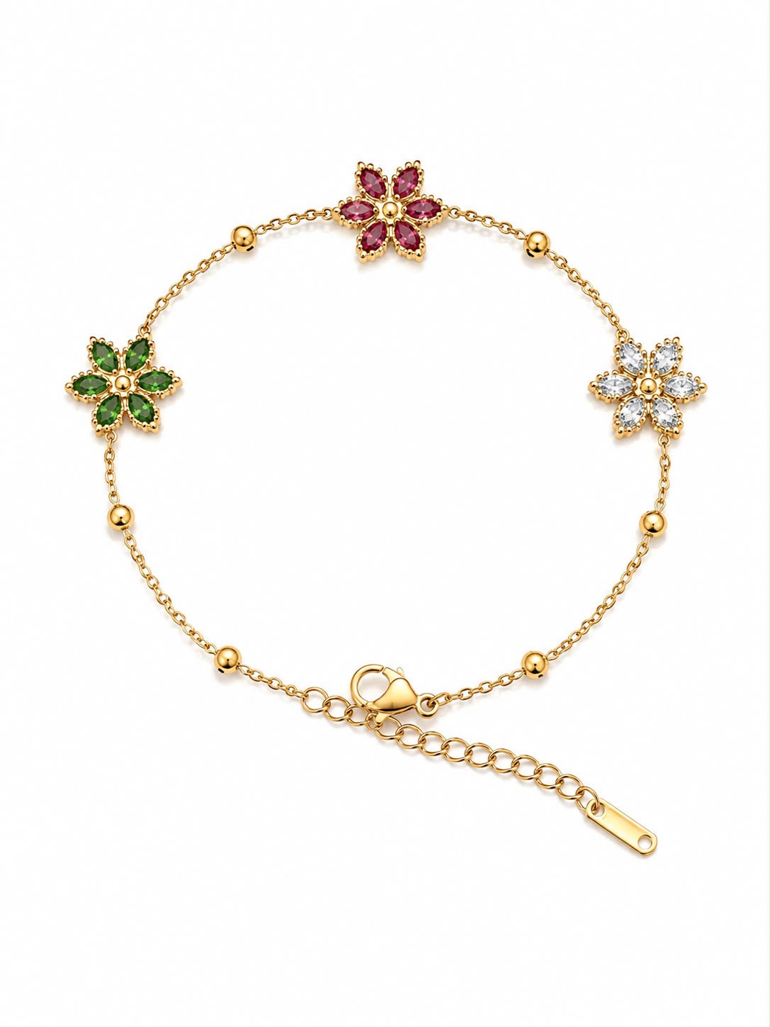 Floral Charm Bracelet ✨