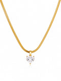 Crystal Heart Pendant Necklace