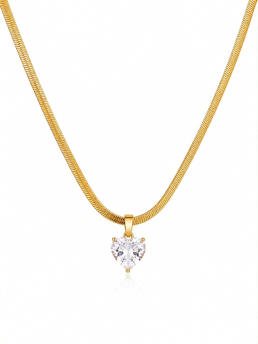 Crystal Heart Pendant Necklace