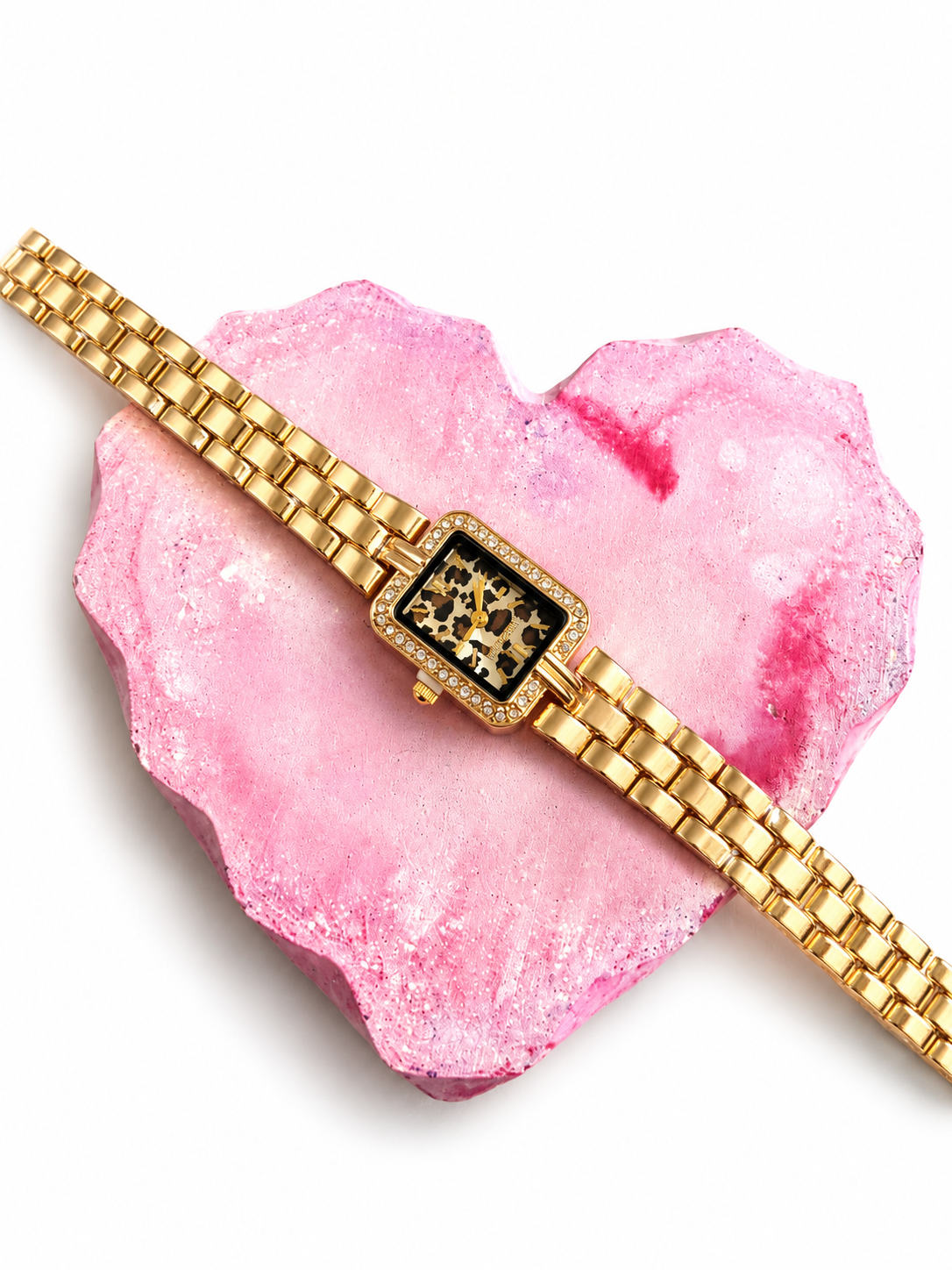 Leopard Luxe Crystal Watch