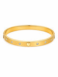 Heartlight Crystal Cuff Bracelet