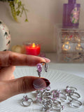 Pink Tulip Adjustable Ring 🌷