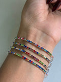 Multi colour Tennis bracelet (Per Piece)