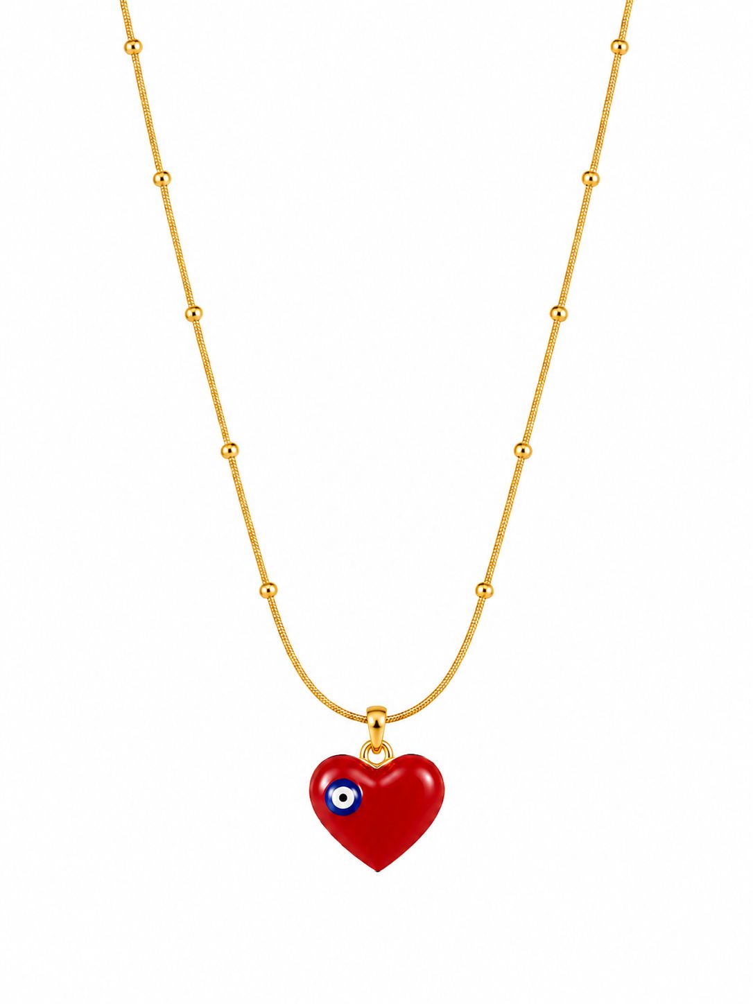 Evil Eye Heart Necklace