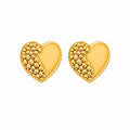 Golden Heart Studs Accessorinetic